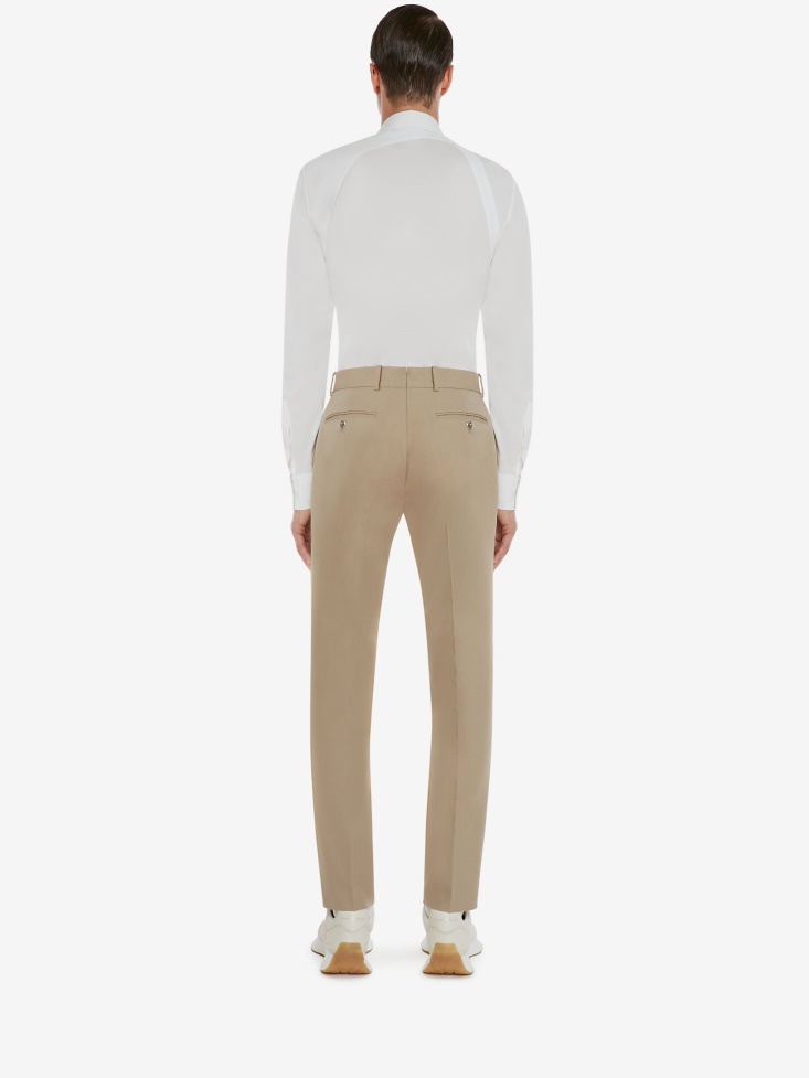 Sage Fashion Alexander McQueen Men's Tailored Cigarette Trousers