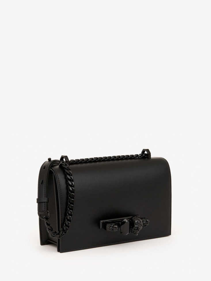 Women's Jewelled Satchel Fashion Alexander McQueen Black