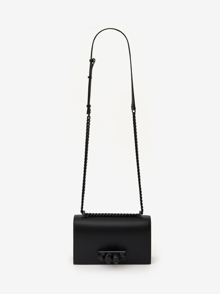 Women's Jewelled Satchel Fashion Alexander McQueen Black