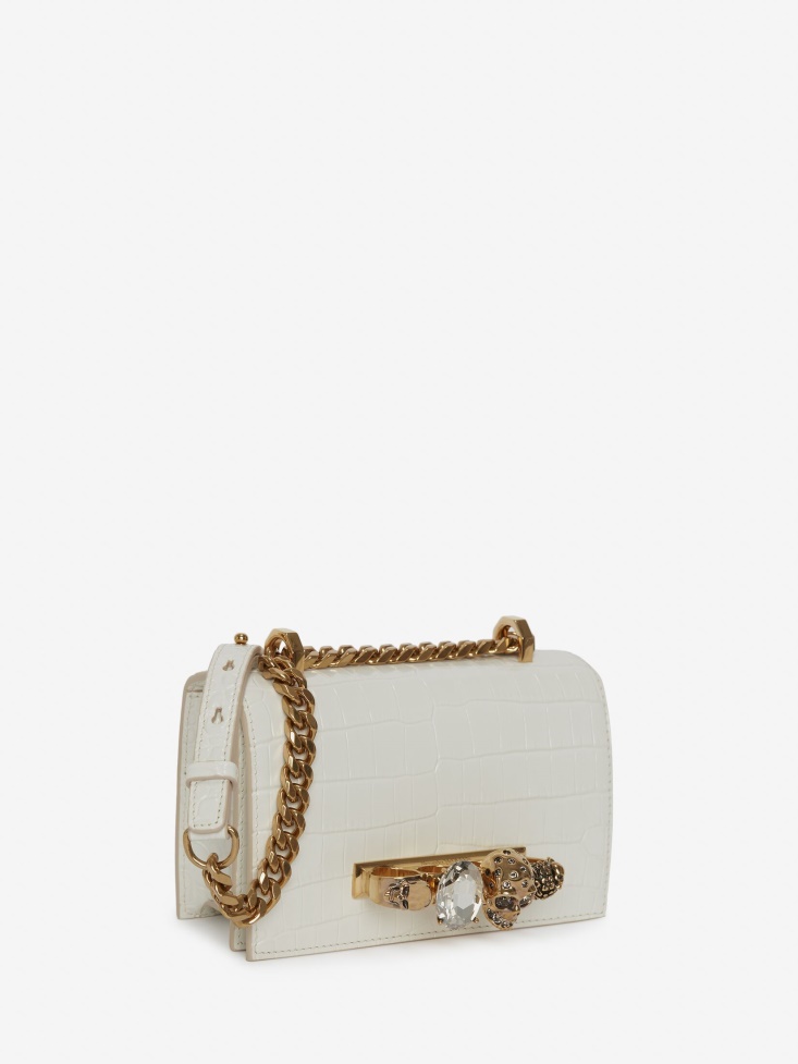 Deep Ivory Fashion Alexander McQueen Women's Mini Jewelled Satchel