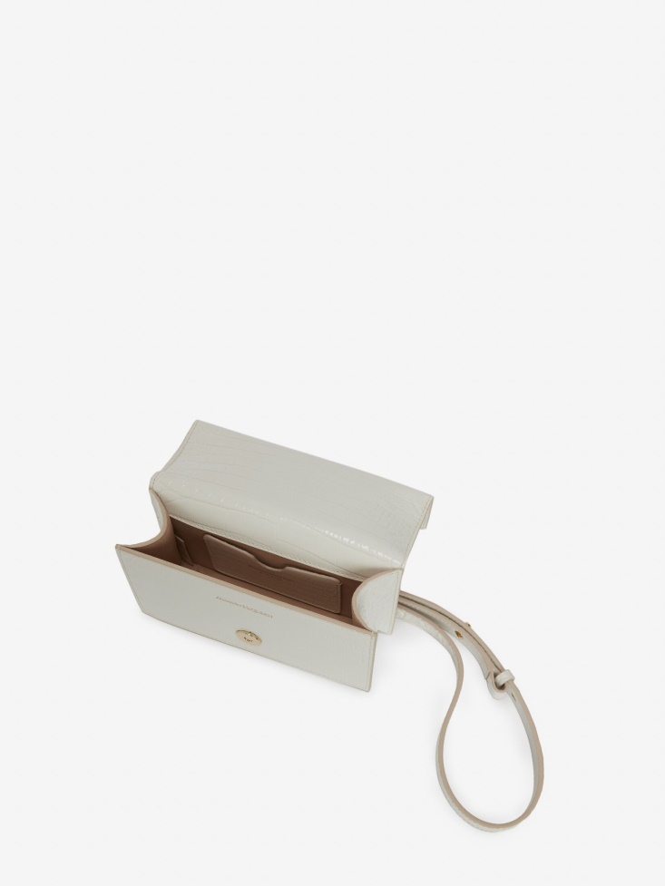 Deep Ivory Fashion Alexander McQueen Women's Mini Jewelled Satchel