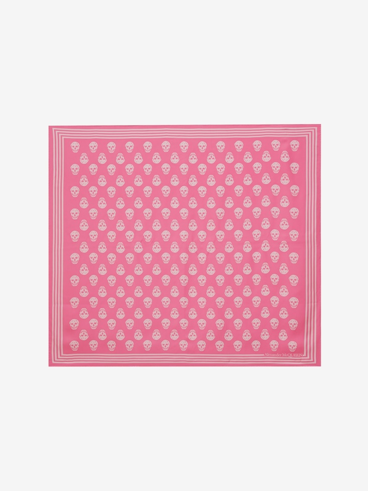 Rose Fashion Alexander McQueen Women's Biker Skull Foulard