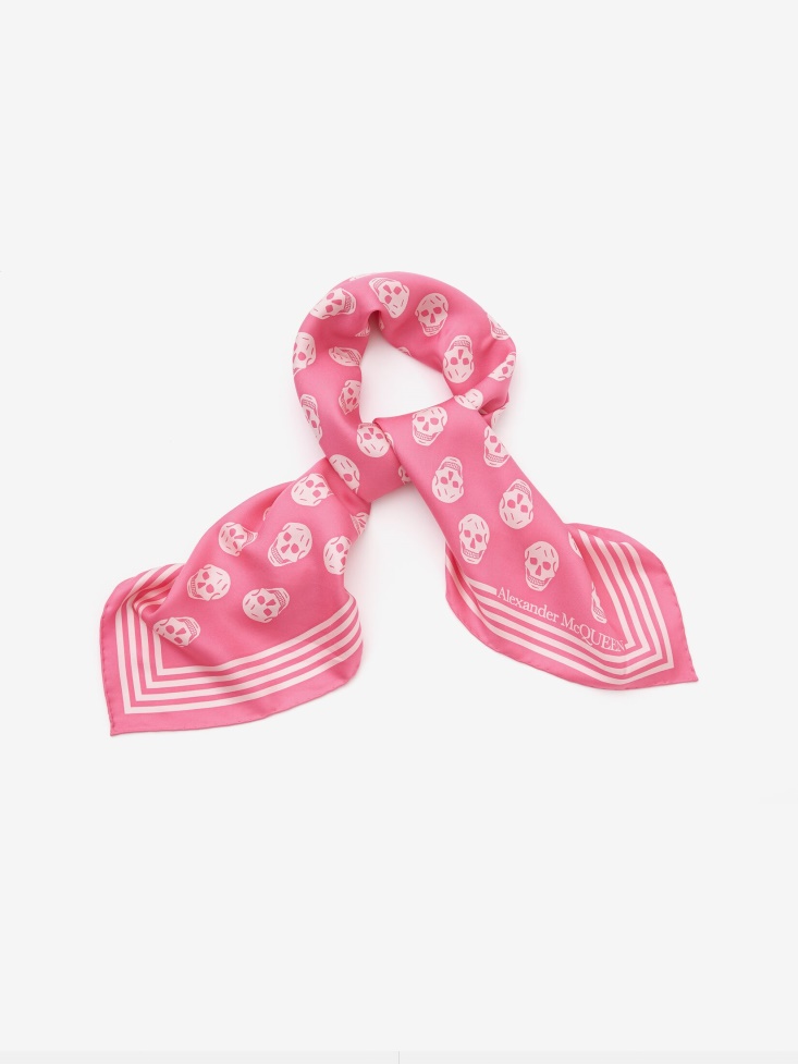 Rose Fashion Alexander McQueen Women's Biker Skull Foulard