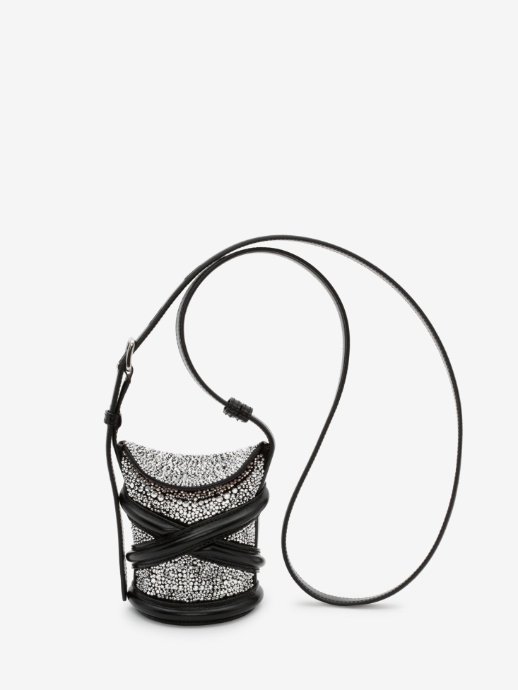 Women's The Curve Mini Fashion Alexander McQueen Black/Silver