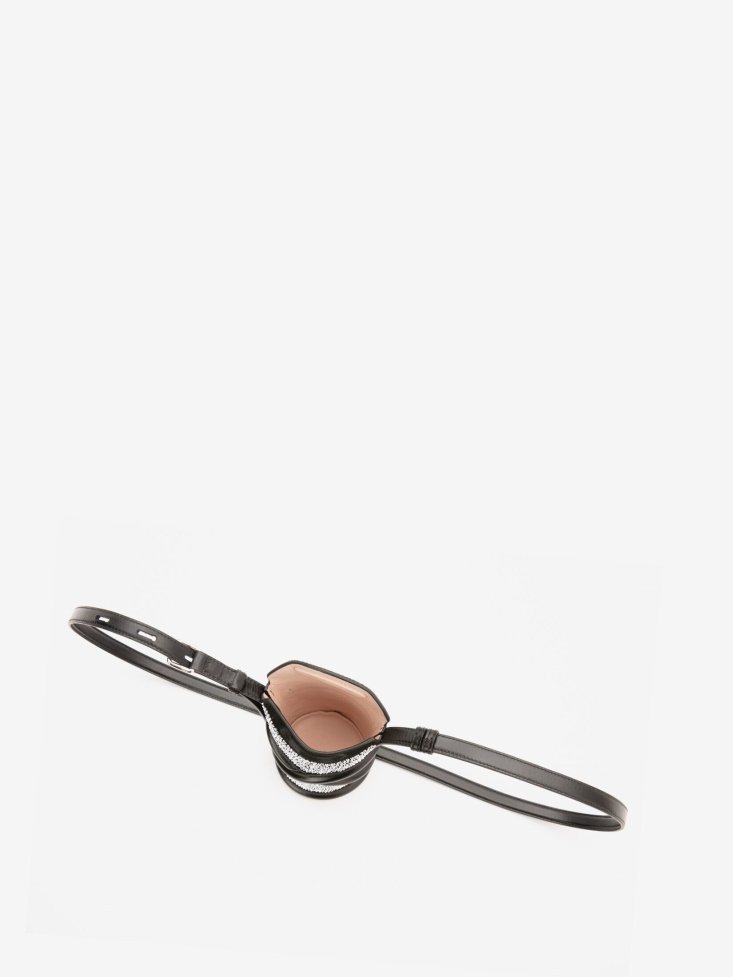 Women's The Curve Mini Fashion Alexander McQueen Black/Silver