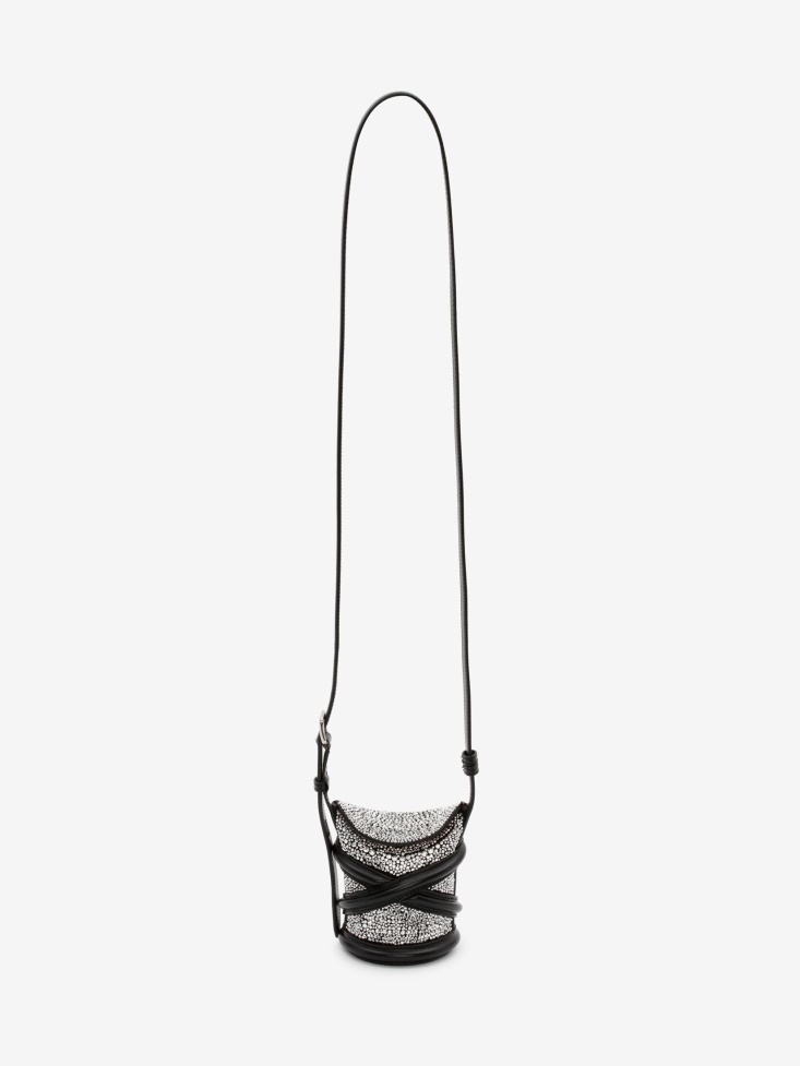 Women's The Curve Mini Fashion Alexander McQueen Black/Silver