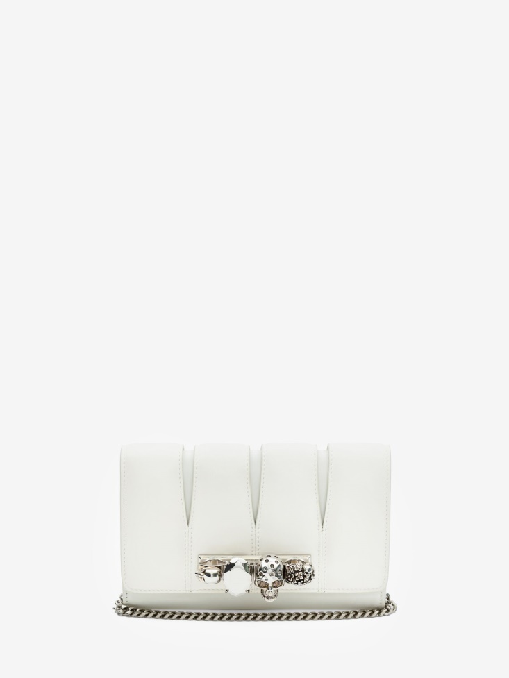 Fashion Alexander McQueen Ivory Women's The Slash Clutch