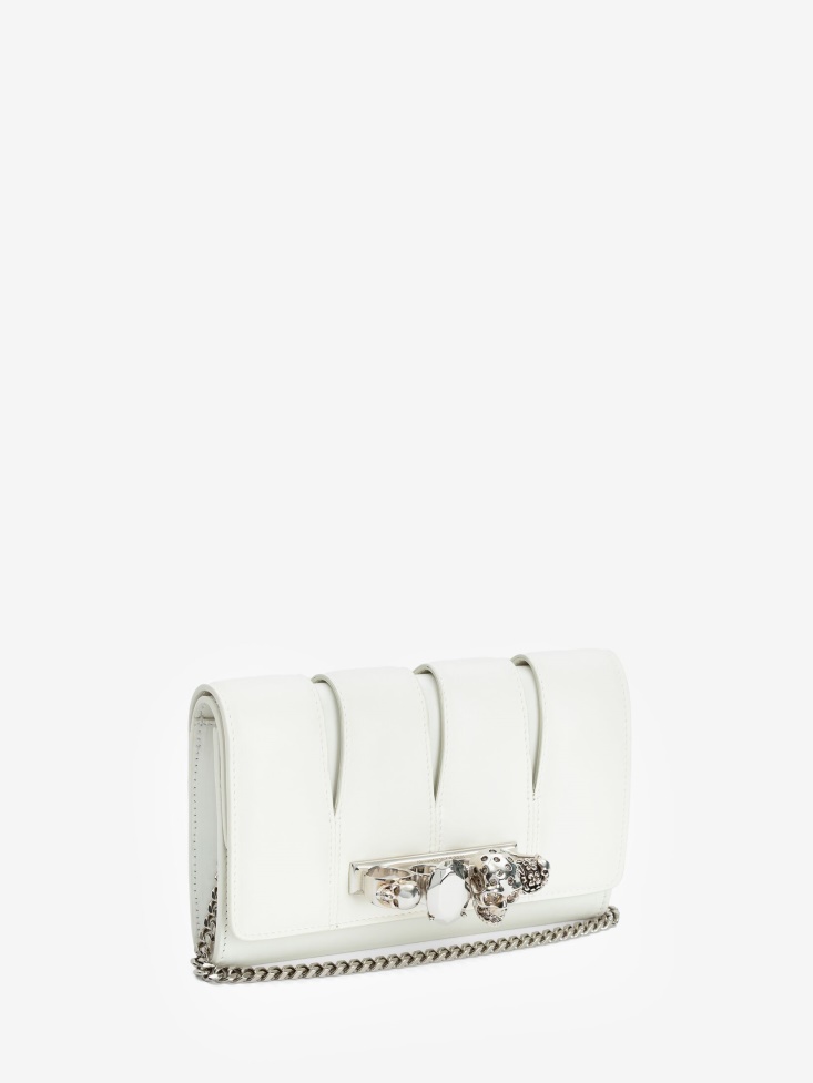 Fashion Alexander McQueen Ivory Women's The Slash Clutch