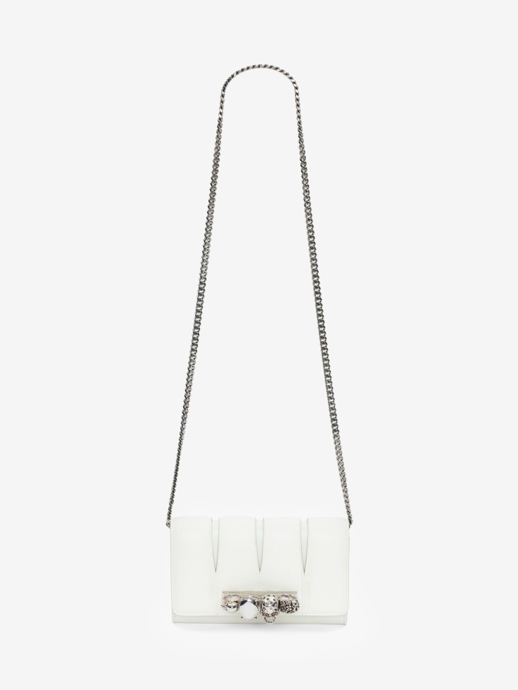 Fashion Alexander McQueen Ivory Women's The Slash Clutch