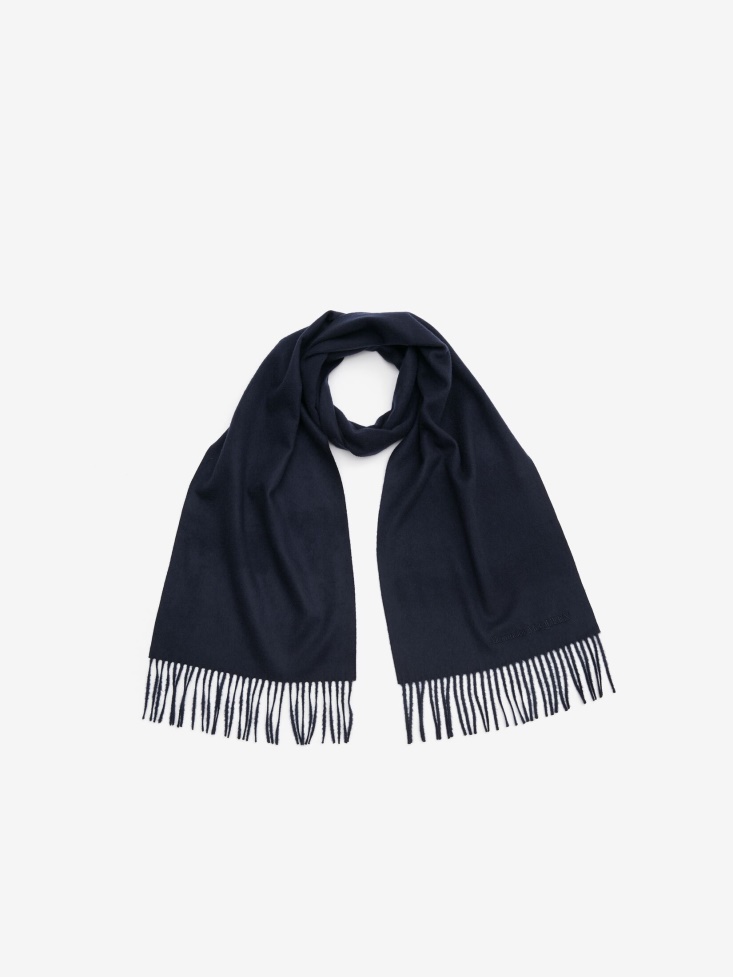 Navy Men's Embroidered Stole Fashion Alexander McQueen