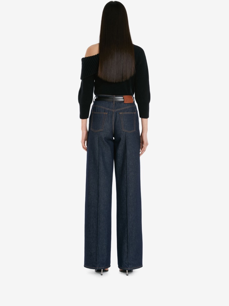 Women's One-Shoulder Jumper Fashion Alexander McQueen Black