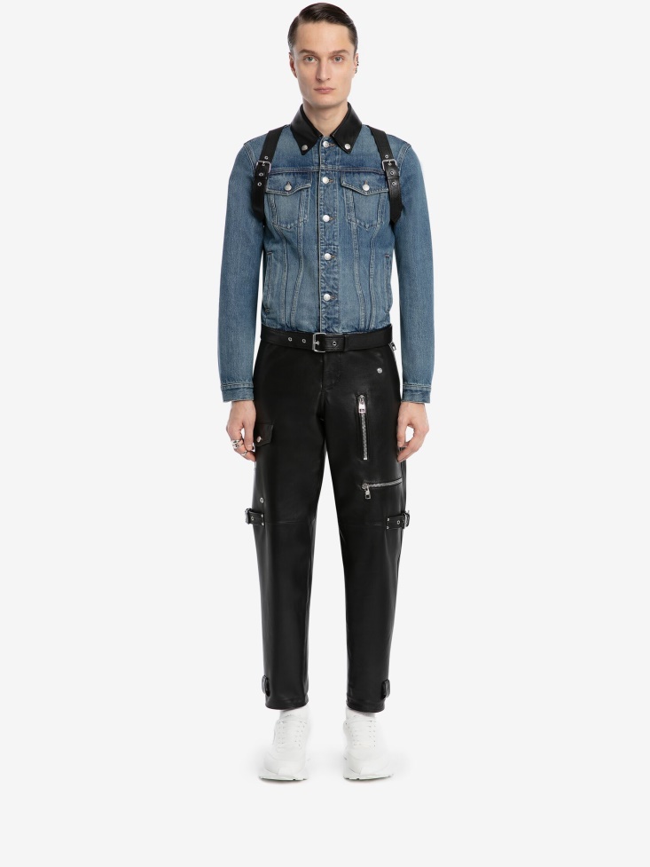 Fashion Alexander McQueen Men's Leather Harness Black