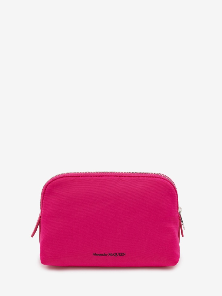 Women's in Graffiti Medium Zip Pouch Fashion Alexander McQueen Bobby Pink