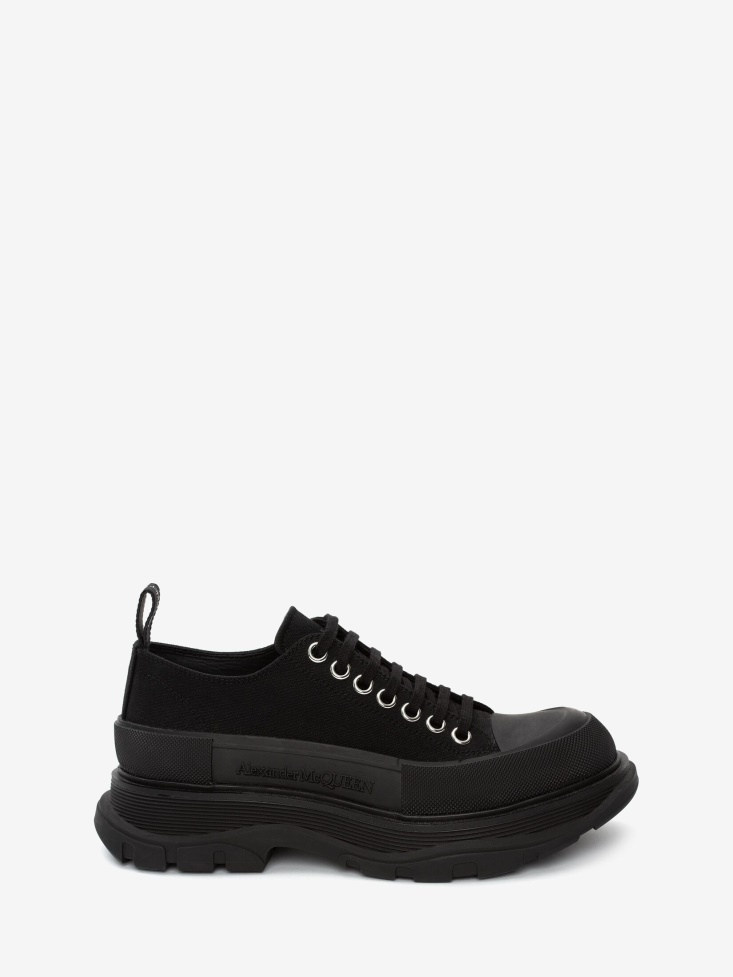 Black Fashion Alexander McQueen Women's Tread Slick Lace Up