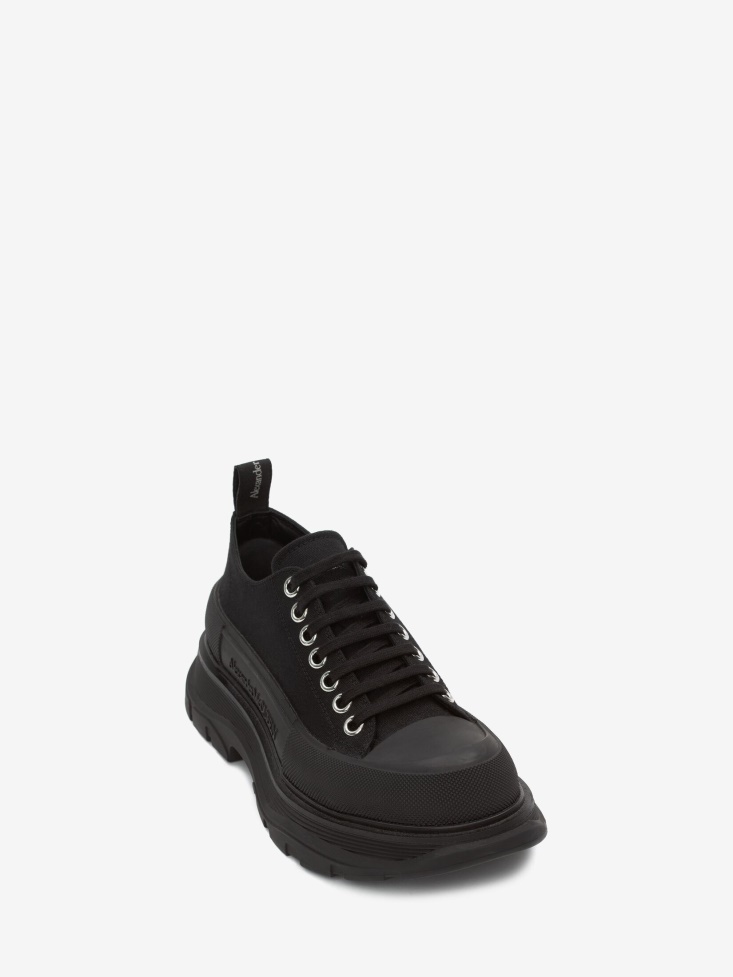 Black Fashion Alexander McQueen Women's Tread Slick Lace Up
