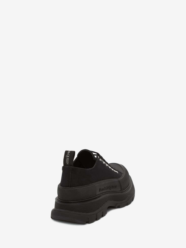Black Fashion Alexander McQueen Women's Tread Slick Lace Up