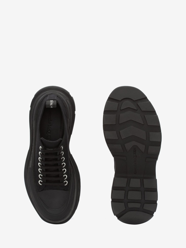 Black Fashion Alexander McQueen Women's Tread Slick Lace Up