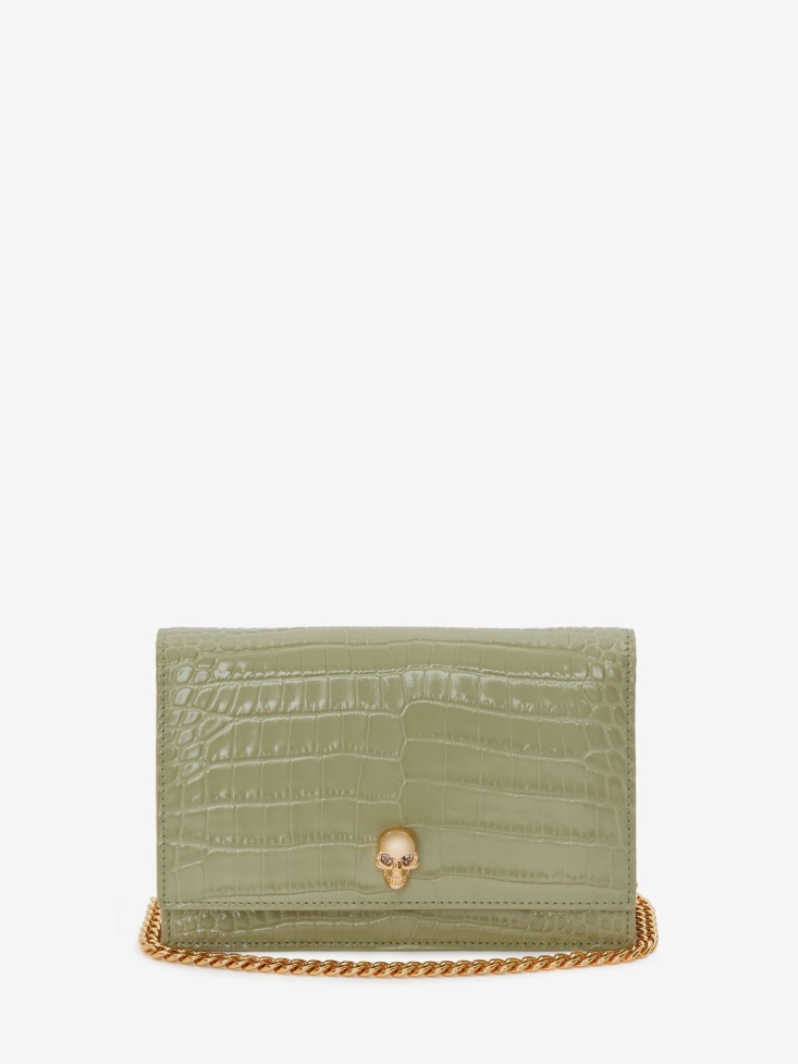 Sage Fashion Alexander McQueen Women's Small Skull Bag