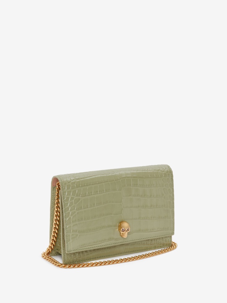 Sage Fashion Alexander McQueen Women's Small Skull Bag