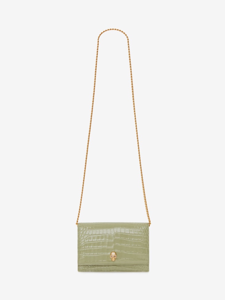 Sage Fashion Alexander McQueen Women's Small Skull Bag