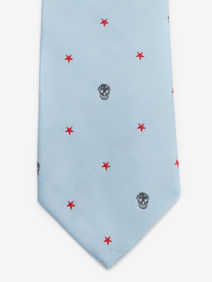 Bluette Men's Star And Skull Tie Fashion Alexander McQueen