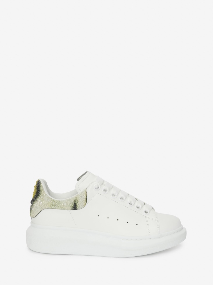Fashion Alexander McQueen White/Yellow/Black Women's Oversized Sneaker