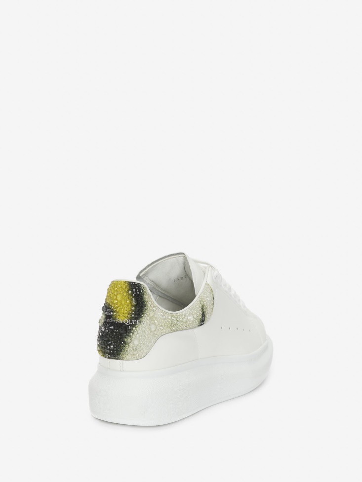 Fashion Alexander McQueen White/Yellow/Black Women's Oversized Sneaker