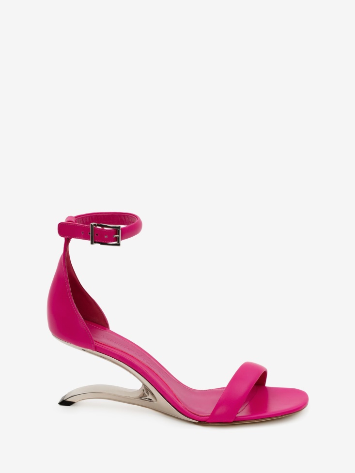 Women's Arc Leather Sandal Bobby Pink Fashion Alexander McQueen