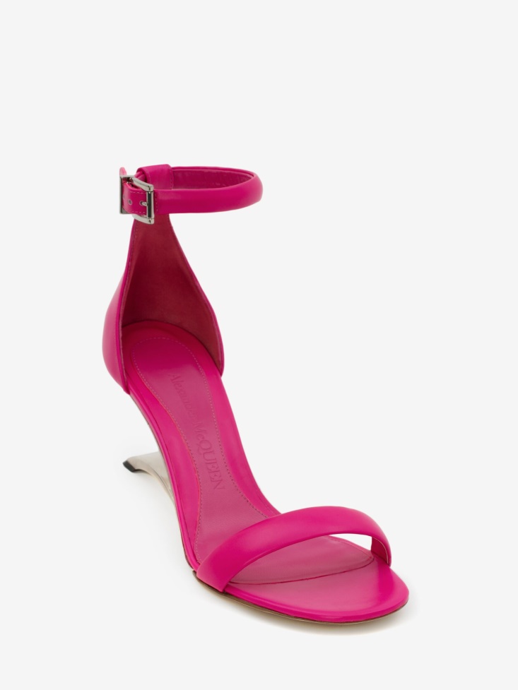 Women's Arc Leather Sandal Bobby Pink Fashion Alexander McQueen