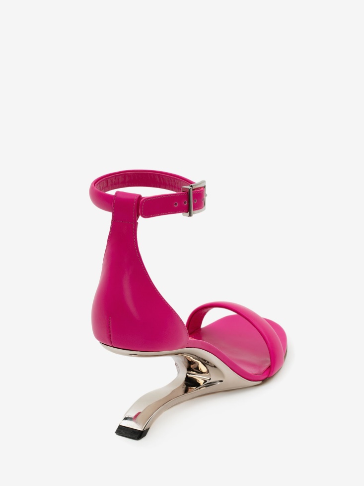 Women's Arc Leather Sandal Bobby Pink Fashion Alexander McQueen