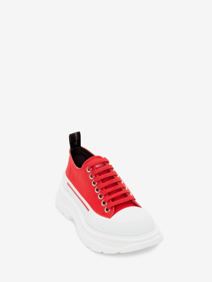Men's Tread Slick Lace Up Lust Red Fashion Alexander McQueen