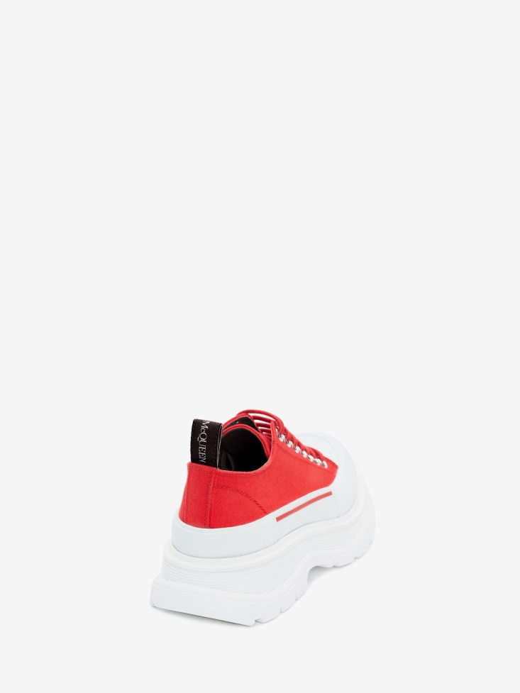 Men's Tread Slick Lace Up Lust Red Fashion Alexander McQueen