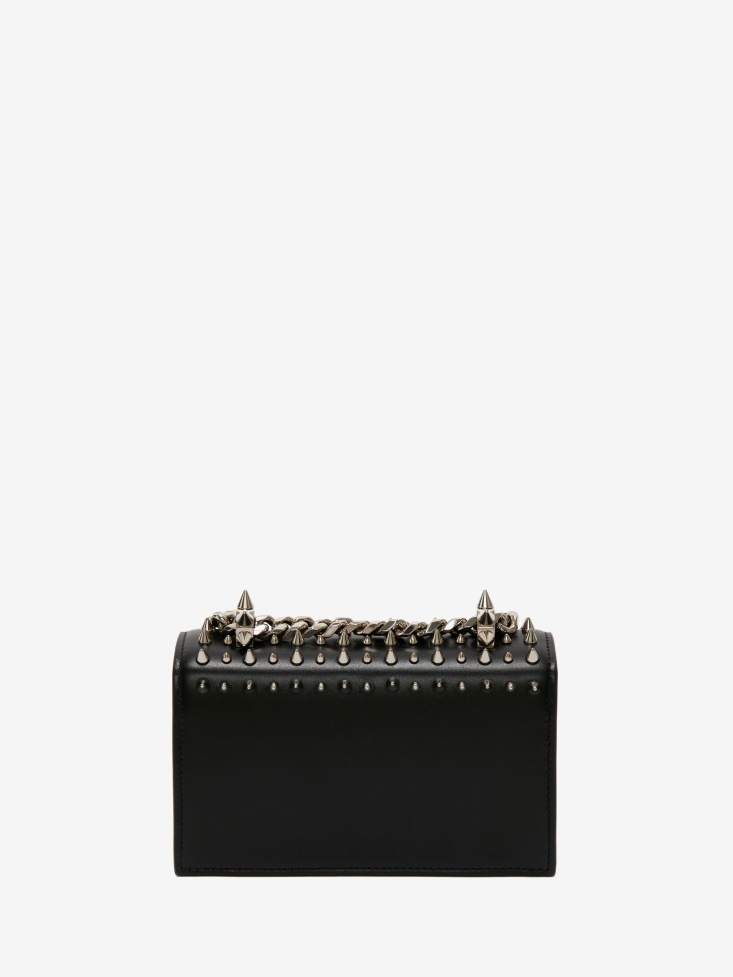 Black Fashion Alexander McQueen Women's Mini Jewelled Satchel