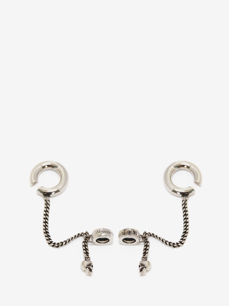 Men's Airpods Chain Fashion Alexander McQueen Antique Silver