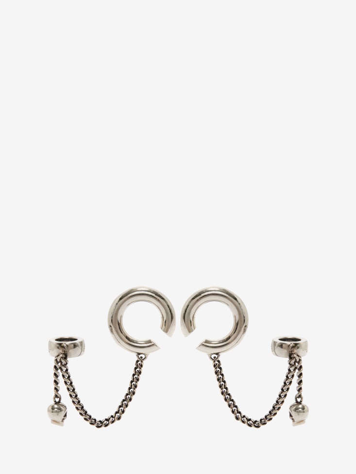 Men's Airpods Chain Fashion Alexander McQueen Antique Silver