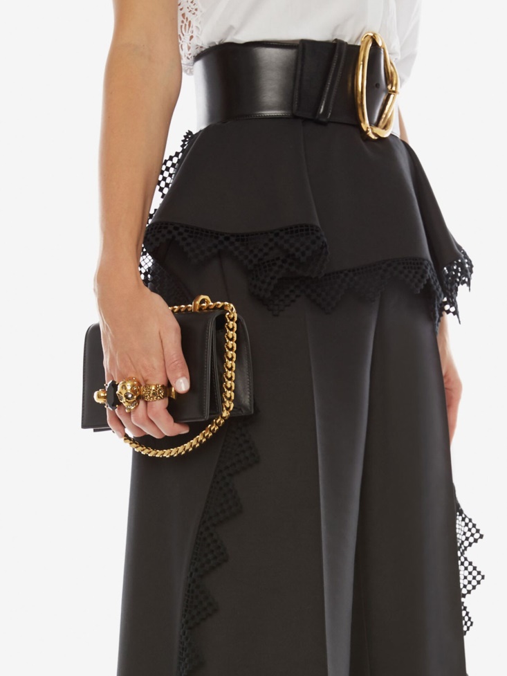 Fashion Alexander McQueen Black Women's Mini Jewelled Satchel