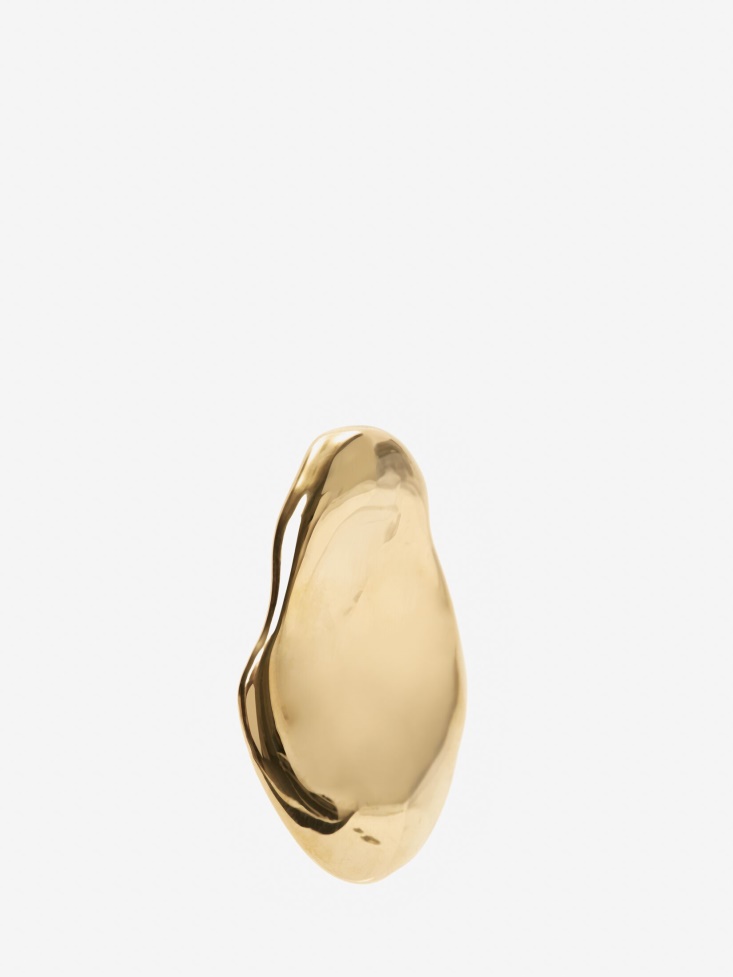 Fashion Alexander McQueen Women's Molten Oversized Earrings Antique Gold