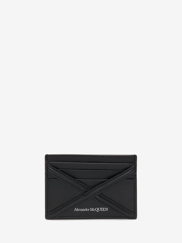 Black Fashion Alexander McQueen Men's The Harness Card Holder