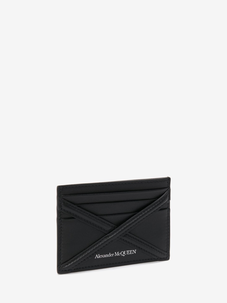 Black Fashion Alexander McQueen Men's The Harness Card Holder