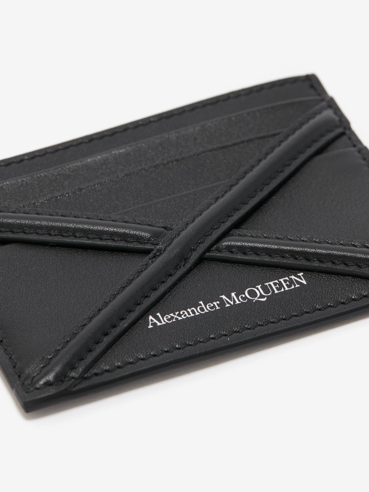Black Fashion Alexander McQueen Men's The Harness Card Holder