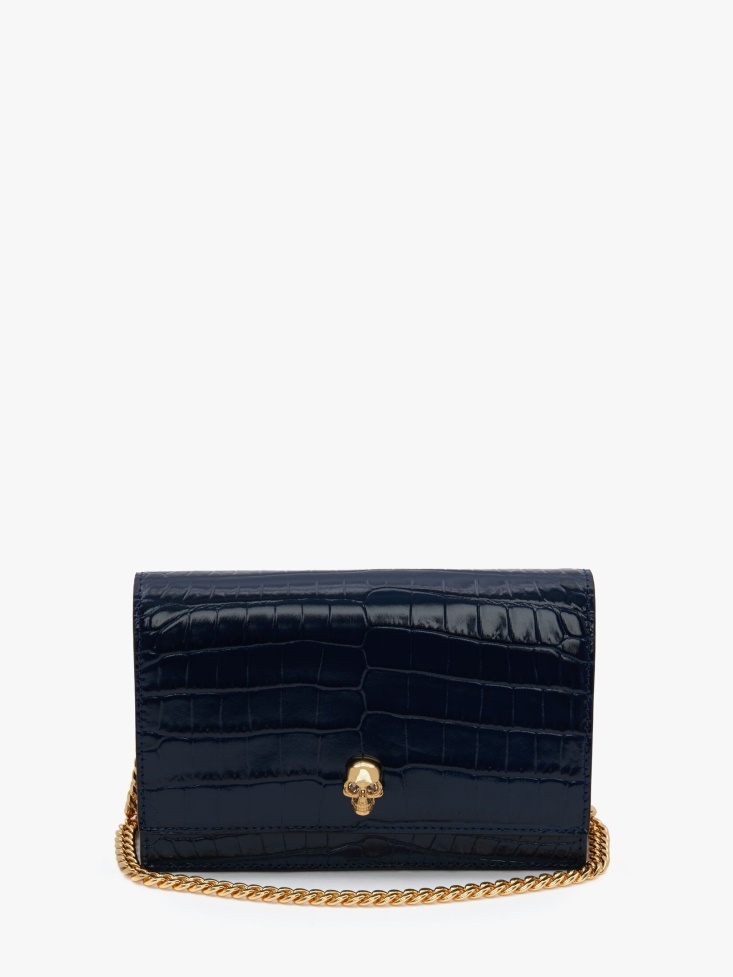 Women's Small Skull Bag Navy Fashion Alexander McQueen