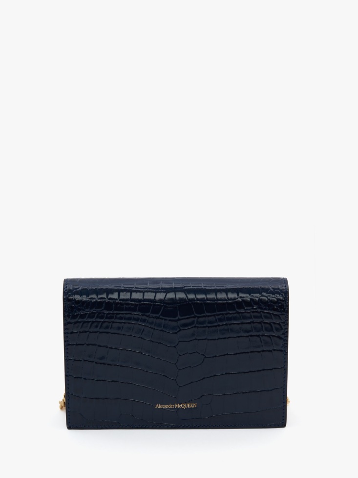 Women's Small Skull Bag Navy Fashion Alexander McQueen