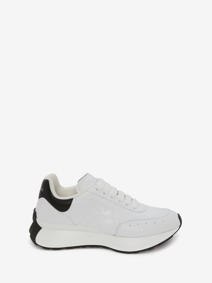White/Black Women's Sprint Runner Fashion Alexander McQueen