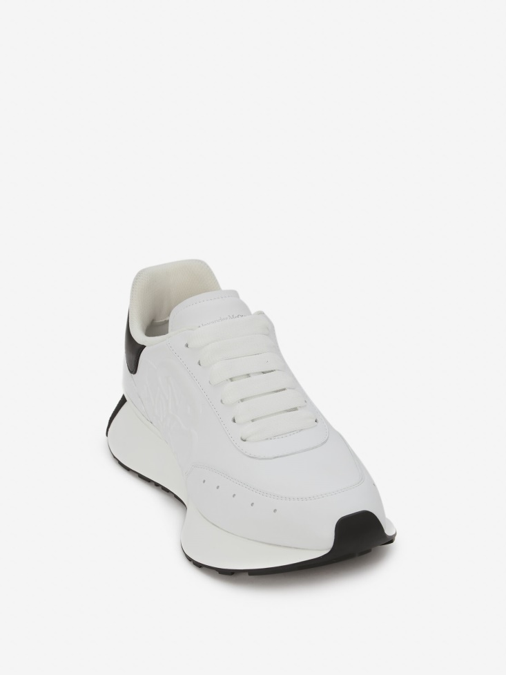 White/Black Women's Sprint Runner Fashion Alexander McQueen