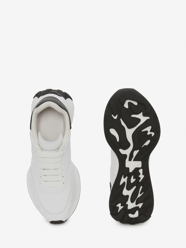 White/Black Women's Sprint Runner Fashion Alexander McQueen