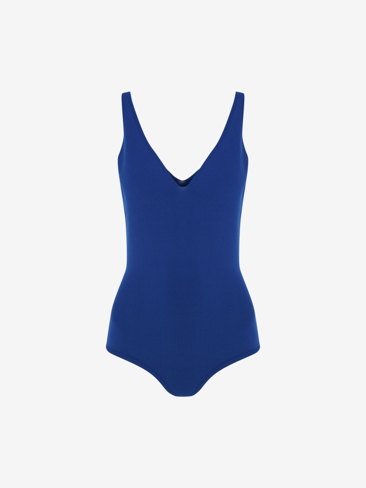 Fashion Alexander McQueen Electric Blue Women's Seamless Bodysuit