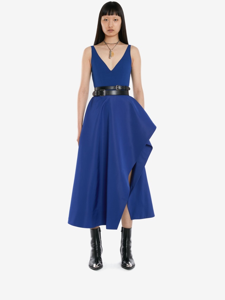 Fashion Alexander McQueen Electric Blue Women's Seamless Bodysuit