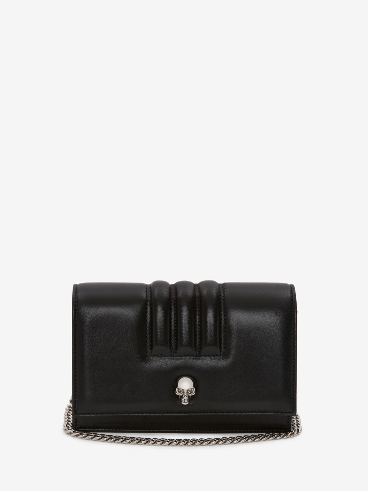 Black Women's Small Quilted Skull Bag Fashion Alexander McQueen