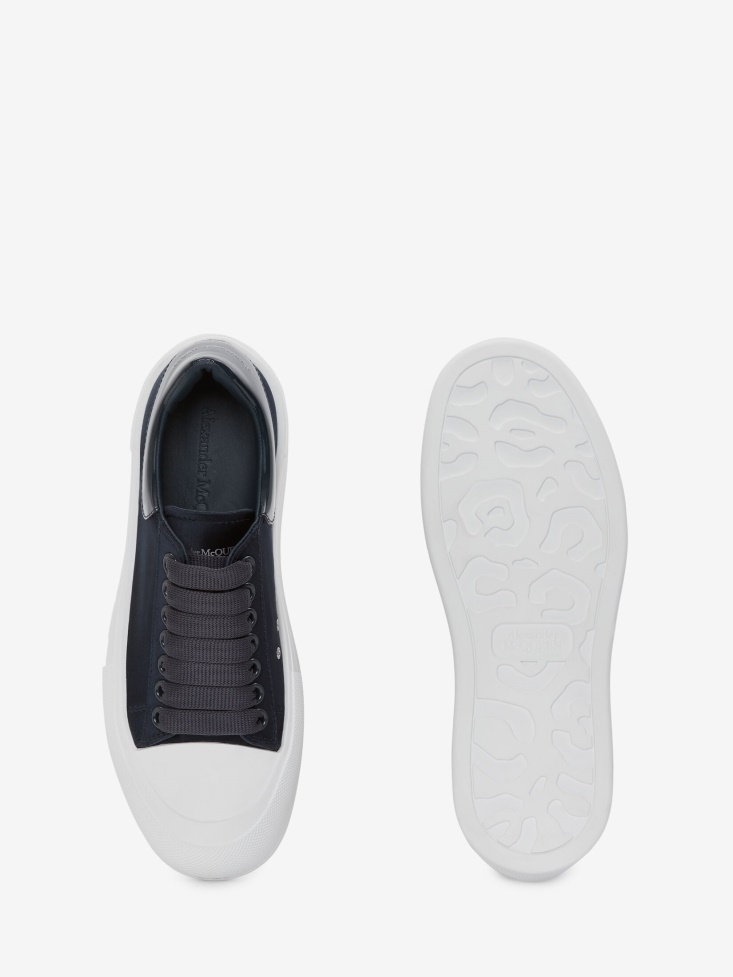 Fashion Alexander McQueen Women's Deck Lace Up Plimsoll Anthracite