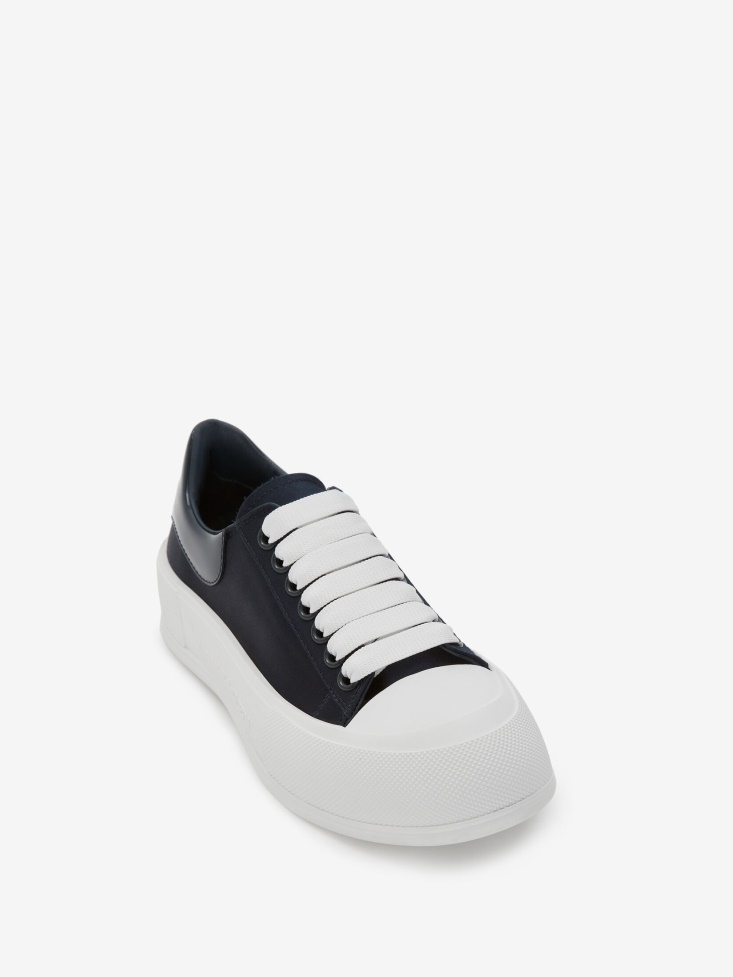 Fashion Alexander McQueen Women's Deck Lace Up Plimsoll Anthracite